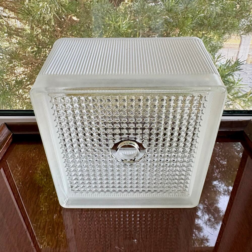 Vintage Art Deco Frosted Glass Ceiling Light Cover